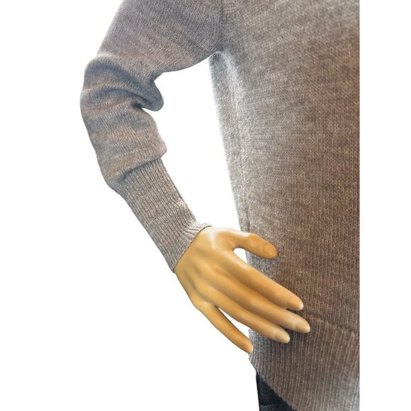 J.Crew Front Zip Long Sleeve Sweater in‎ Heather Sandstone Size Small - Picture 7 of 7